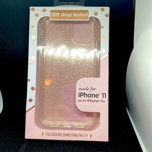 Brand new iPhone 11 case. Clear with silver glitter.